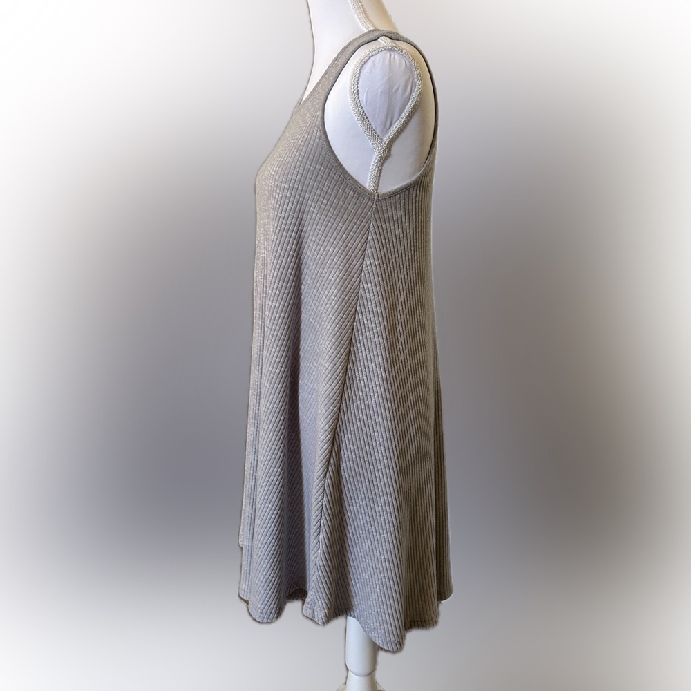 SOLD! She + Sky Textured Gray A-Line Sleeveless Dress or Coverup - Picture 3 of 9